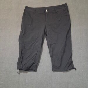 Columbia Omni-Shield Capri Pants Womens 16 Black Hiking Outdoor AL8672
